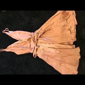 Peach / pale pink spaghetti strap dress